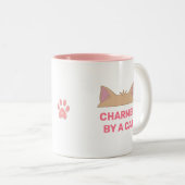 Cat Head & Personalisiert Funny Cat Zitat Zweifarbige Tasse (VorderseiteRechts)