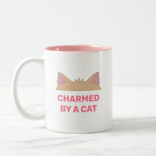 Cat Head & Personalisiert Funny Cat Zitat Zweifarbige Tasse