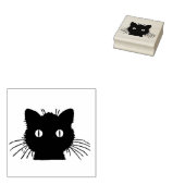 Cat Head Silhouette Gummistempel (Stempel)