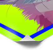 Cat Head Tragegläser Clipart Poster (Ecke)