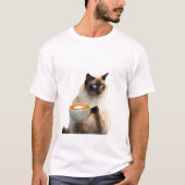 Cat Heart Mama Vater Eigentümer Siamese Sphynx Val T-Shirt (Vorderseite)