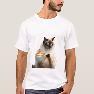 Cat Heart Mama Vater Eigentümer Siamese Sphynx Val T-Shirt