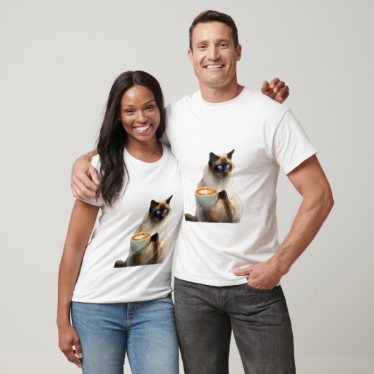 Cat Heart Mama Vater Eigentümer Siamese Sphynx Val T-Shirt (Unisex)