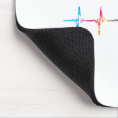 Cat Heartbeat Cat Lover Süße Tier Gefärbte Krawatt Mousepad (Ecke)