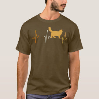 Cat heartbeat EKG für Katzenbesitzer und Liebhaber T-Shirt