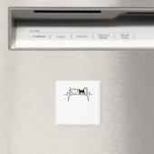 Cat Heartbeat Magnet (In Situ (Geschirrspüler))