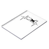 Cat Heartbeat Notizblock (Linke Seite)