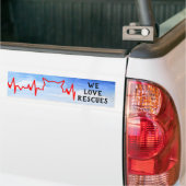 Cat Heartbeat, Wir Liebe rettet, bewölkt Himmel Autoaufkleber (Auf Lkw)