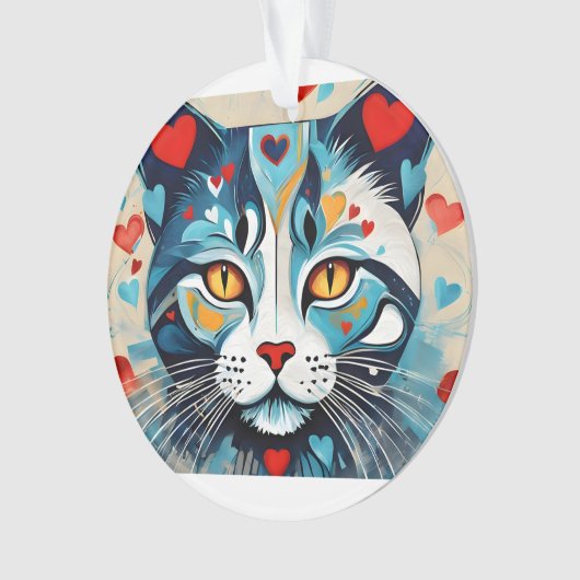 Cat Hearted Ornament (Vorderseite)