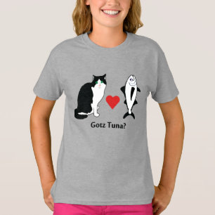 Cat Hearts Thunfisch, Katze Joke T-Shirt