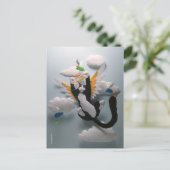 Cat Heaven Postkarte (Stehend Vorderseite)