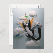 Cat Heaven Postkarte (Vorne/Hinten)