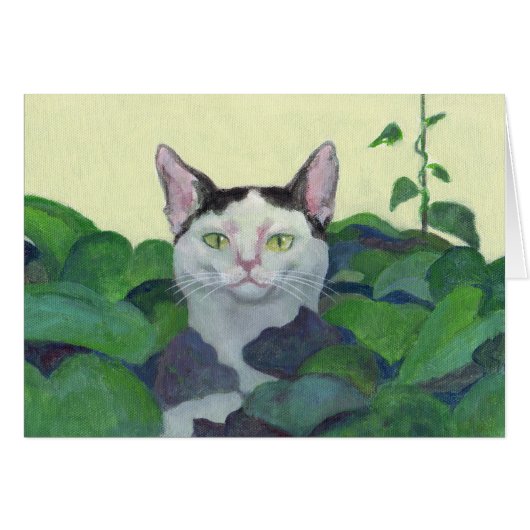 Cat Hide-and-Seek-Karte (Vorderseite (Horizontal))