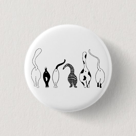 Cat-Hintern Button (Vorderseite)
