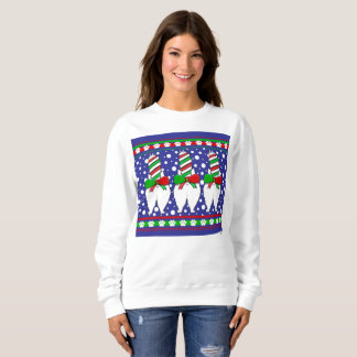 Cat Hintern Christmas Green Sweatshirt