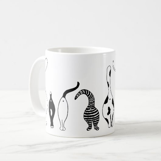 Cat-Hintern Kaffeetasse (Vorderseite Links)