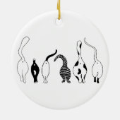 Cat-Hintern Keramik Ornament (Hinten)