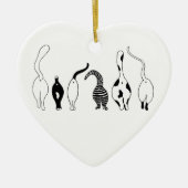Cat-Hintern Keramik Ornament (Vorne)
