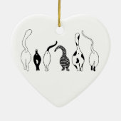Cat-Hintern Keramik Ornament (Hinten)