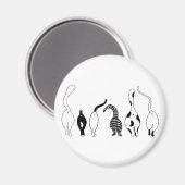 Cat-Hintern Magnet (Vorderseite/Rückseite)