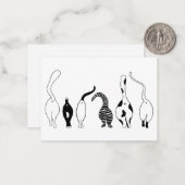 Cat-Hintern Mitteilungskarte (Vorderseite/Rückseite Beispiel)