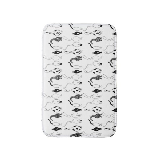 Cat Hintern Muster Badematte (Vorderseite Vertikal)