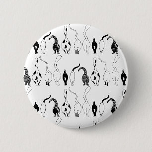 Cat Hintern Muster Button