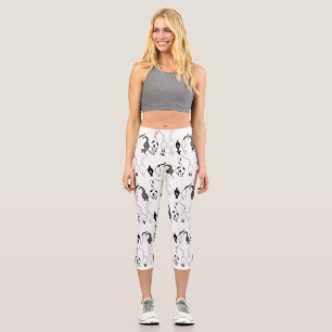 Cat Hintern Muster Capri Leggings