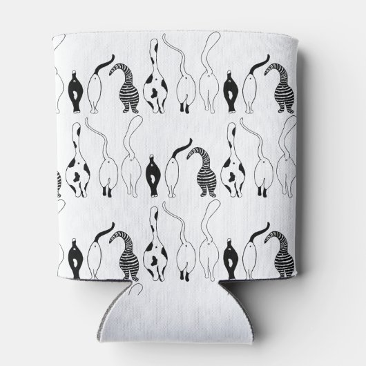 Cat Hintern Muster Dosenkühler (Rückseite)