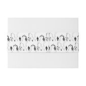 Cat Hintern Muster Einladungsbanderole (Rückseitenbeispiel)