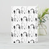 Cat Hintern Muster Feiertagskarte (Stehend Vorderseite)