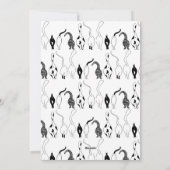 Cat Hintern Muster Feiertagskarte (Rückseite)