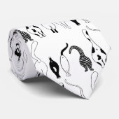 Cat Hintern Muster Krawatte (Gerollt)