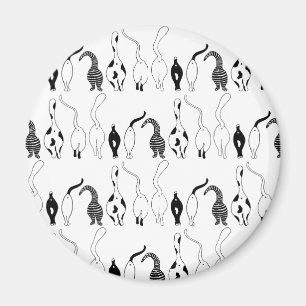 Cat Hintern Muster Magnet