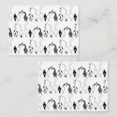 Cat Hintern Muster Mitteilungskarte (Vorne/Hinten)