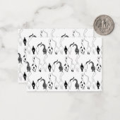 Cat Hintern Muster Mitteilungskarte (Vorderseite/Rückseite Beispiel)