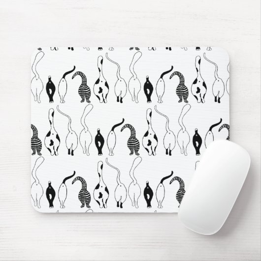 Cat Hintern Muster Mousepad (Mit Mouse)