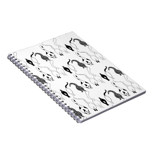 Cat Hintern Muster Notizblock (Rechte Seite)