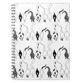 Cat Hintern Muster Notizblock (Vorderseite)