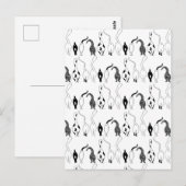 Cat Hintern Muster Postkarte (Vorne/Hinten)