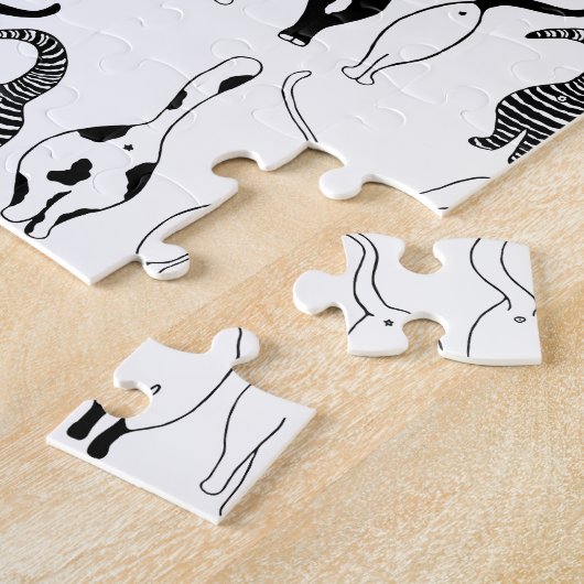 Cat Hintern Muster Puzzle (Seite)