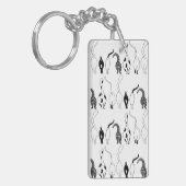 Cat Hintern Muster Schlüsselanhänger (Vorderseite links)