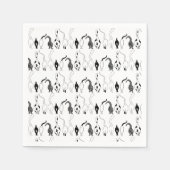 Cat Hintern Muster Serviette (Vorderseite)