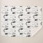 Cat Hintern Muster Sherpadecke (Vorderseite (Horizontal))