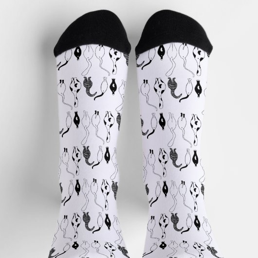 Cat Hintern Muster Socken (Oben)