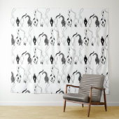 Cat Hintern Muster Wandteppich (Beispiel (Horizontal))