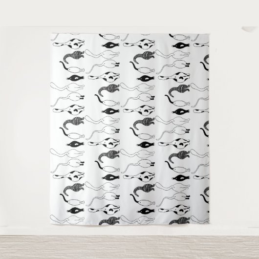 Cat Hintern Muster Wandteppich (Vorderseite)