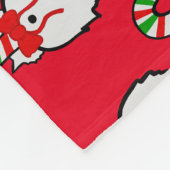 Cat Hintern Weihnachten Fleecedecke (Ecke)