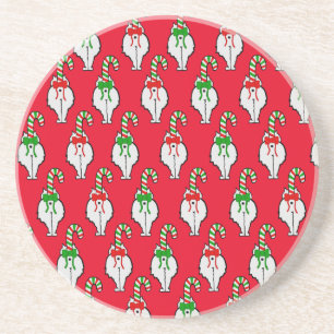 Cat Hintern Weihnachten Getränkeuntersetzer