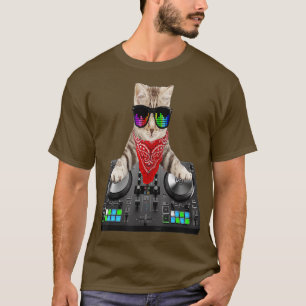 Cat - Hip Hop Dj t Shirt Cool Onkel Geschenk für